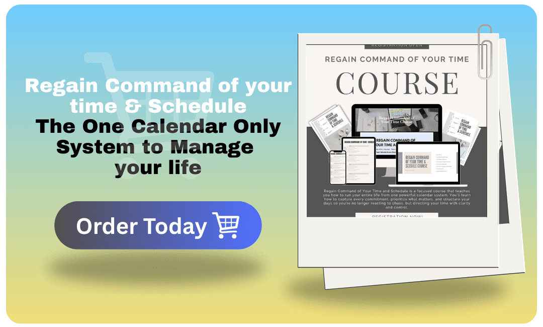 Regain Command of your Time & Schedule Course