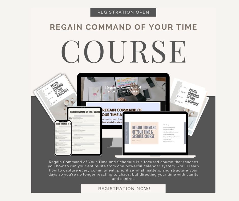 Regain Command of Your Time Course